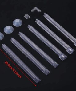Aquarium Fish Tank Air Curtain Bar Bubble Release Bar Diffuser Plastic Made Transparent Color 11 61b05ifac0L