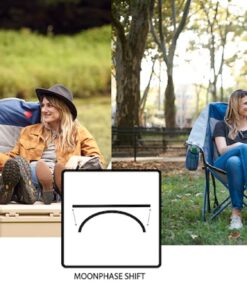 OmniCore Designs Heavy Duty Oversized Outdoor Folding Loveseat Camp Chair Collection (Single, Double & Triple Seating Capacity) Double / InLay Cup Holder 12 61b0or2fZnL