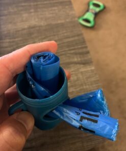 GORILLA SUPPLY Dog Poop Waste Bags with Dispenser and Leash Tie, 9" x 13", Blue, 1000 Count 47 61b177LGHEL