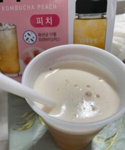 Garden Kombucha Tea, Powder 5g x 20 Sachets (100g/3.52oz) Probiotics, Prebiotics, Sugar Free, Black Tea, Healthy Drink with Bottle (FREE BOTTLE SHAKER) (Peach) Peach 51 61b2I3PUrSL