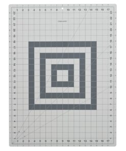 Fiskars Rotary Cutter 3-Piece Set - 45mm Stick Rotary Cutter for Fabric, Cutting Mat, and Sewing Ruler - Craft Supplies - Gray Cutting Mat + Rotary Cutter Set Standard 3-Piece 28 61b2hvxsgaL