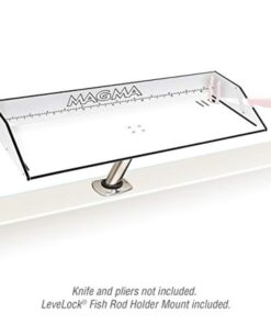 Alternative view of Magma Products, T10-313B Combination Bait/Filet Mate Table with Levelock Rod Holder Mount, 31 inch x 12-1/2 inch