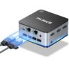 GMKtec Mini PC Windows 11 Pro Intel N100 (Up to 3.4GHz) 4C/4T, Desktop Computer Dual LAN 1000Mbps 12GB DDR5 1TB Hard Drive, Micro 4K, Triple Display, WiFi6, BT5.2, Energy Efficient Nucbox G2 Black 11 61b5SmfCQ5L