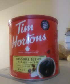 Tim Hortons Original Blend, Medium Roast Ground Coffee, Canada’s Favorite Coffee, Made with 100% Arabica Beans, 32.8 Ounce Canister 2.05 Pound (Pack of 1) 36 61b8 D0MDiL
