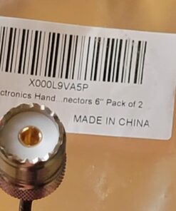 DHT Electronics Handheld Antenna Cable SMA Male to UHF SO-239 Female Connectors 6'' Pack of 2 for Amplifier 29 61b8aSBTzrL