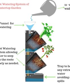 Watex Countertop Garden Kit, Black, Indoor Garden 17 61bBBjROOtL