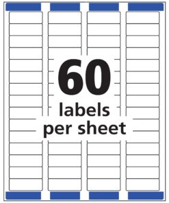 Avery Printable Return Address Labels with Sure Feed, 2/3" x 1-3/4", Matte Clear, 600 Blank Mailing Labels (18695) 10 61bBQt6avRL
