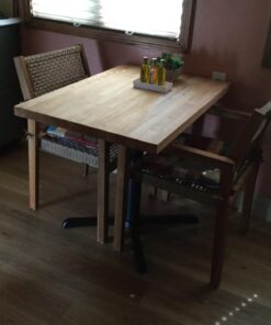 Flash Furniture 30'' x 30'' Restaurant Table X-Base with 3'' Dia. Table Height Column Black 13 61bBq0daVnL