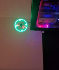 ONXE LED USB Clock Fan with Real Time Display Function,Stocking Stuffers for Men Christmas Gadgets,1 Year Warranty (Clock 23 61bCG6NfrML
