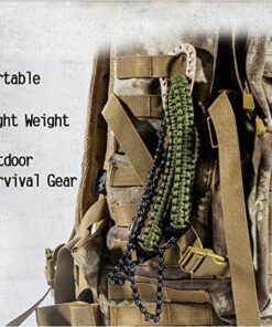 Pocket Chainsaw with Paracord Handle 36 Inches 16 Teeth Long Chain Hand Saw Fast Wood & Tree Cutting Emergency Survival Gear Best for Camping Backpacking Hiking Hunting. 15 61bCGX0uL