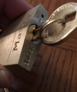 Master Lock 140D Padlock, 1 Pack, Brass 21 61bCXdkGtkL