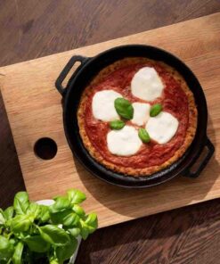 Ooni Cast Iron Skillet - Cast Iron Pan - Cast Iron Skillet with Removable Handle - Cast Iron Frying Pan - Pre-Seasoned Oven Safe 14 61bEBeKAXL