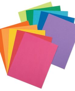 Pacon Card Stock, Colorful Jumbo Assortment, 10 Colors, 8-1/2" x 11", 250 Sheets Assorted 13 61bEJ2puAL