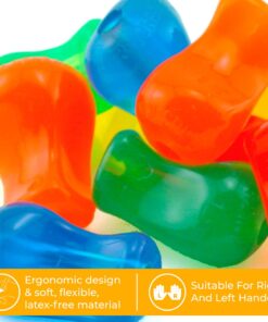 The Pencil Grip Neon, Universal Ergonomic Training Gripper for Righties and Lefties, 6 Count Assorted Colors (TPG-11306) 6 Count (Pack of 1) 14 61bFRMMDLoL