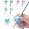 YZEASYPINK 6PCS Pencil Grips for Kids Handwriting 5 Fingers Toddlers Pencil Grip Pencil Holder for preschooler 2-4 Years learning to Write for Children's Training Pen Holding Posture Correction Tools 21 61bG1FeKAL