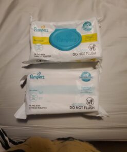 Pampers Sensitive Baby Wipes - Baby Wipes Combo, 84 Count (Pack of 12), Water Based, Hypoallergenic and Unscented (Packaging May Vary) 84 Count (Pack of 12) 23 61bGiQJ9DhL