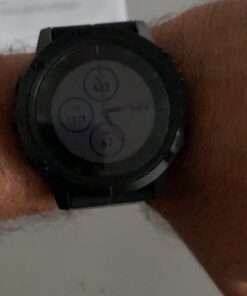 Garmin fenix 5X Plus, Ultimate Multisport GPS Smartwatch, Features Color Topo Maps and Pulse Ox, Heart Rate Monitoring, Music and Contactless Payment, Black with Black Band 44 61bGn8e2MAL