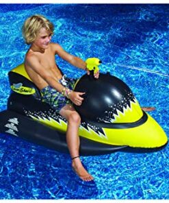 Swimline Lasershark Wet-Ski Squirter Black/Yellow, 51"/26"/25" Wet-Ski Pool Squirter (Yellow) 8 61bHxyHvcDL
