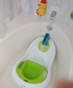 Fisher-Price 4-in-1 Sling 'n Seat Tub, Green, Convertible Baby to Toddler Bath Tub with Seat and Toys Standard Packaging 30 61bI16lTwWL