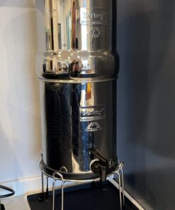 Medium Berkey Base Stainless Steel Stand Raises Your Big Berkey Water Filter System 6" Above Countertop for Easier Dispensing of Filtered Water Medium - 9" Diameter Fits Big Berkey 17 61bIeL81pqL
