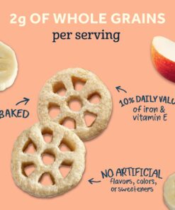 Gerber Snacks for Baby Teether Wheels, Apple Harvest, 1.48 Ounce (Pack of 6) Pack of 6 15 61bMdGE gL