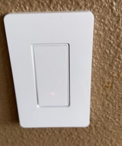 Amazon Basics Single Pole Smart Switch, Neutral Wire Required, 2.4 Ghz WiFi, Works with Alexa, White, 4.65 x 2.91 x 1.74 in Single Pole Switch 26 61bNGj6yanL