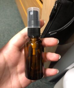 Vivaplex 12, Amber, 1 oz Glass Bottles, with Black Fine Mist Sprayers 12 61bOYKUphsL