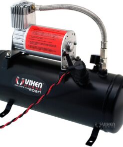 Vixen Horns Train Horn Kit for Trucks/Car/Semi. Complete Onboard System- 150psi Air Compressor, 1.5 Gallon Tank, 3 Trumpets. Super Loud dB. Fits Vehicles like Pickup/Jeep/RV/SUV 12v VXO8530/3118 17 61bQX0E XLL