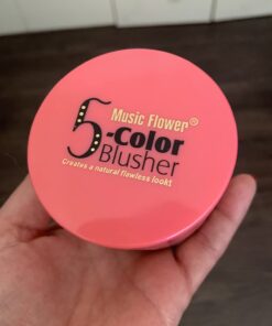 UCANBE 5 Colors Face Blusher Palette Waterproof Matte Long Lasting Lightweight Blush Powder Pink Coral Blushing Pallet with Brush Mirror Women Makeup Gift Set Kit 40 61bQXcH7WQL