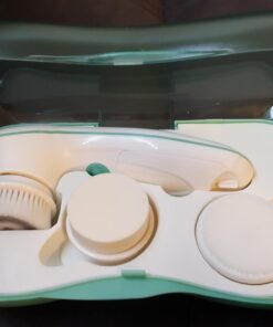 Facial Cleansing Brush, TOUCHBeauty Face Scrubber Electric with Case, 3 Spin Brushes for Deep Cleansing, Gentle Exfoliating, Dual-Speed, Waterproof AS-0759A(Green) Green 44 61bQjQXP80L