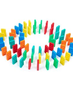 Bulk Dominoes Kinetic Domino Kit | Dominoes Set, STEM STEAM Small Toys, Family Games for Kids, Kids Toys and Games, Building, Toppling, Chain Reaction Sets (68pc) Explorer 68pc 13 61bQmJq0s L