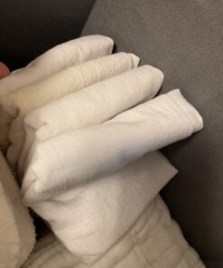 Utopia Kitchen [12 Pack Flour Sack Tea Towels, 28" x 28" Ring Spun 100% Cotton Dish Cloths - Machine Washable - for Cleaning & Drying - White 12 Pack 44 61bRS83193L