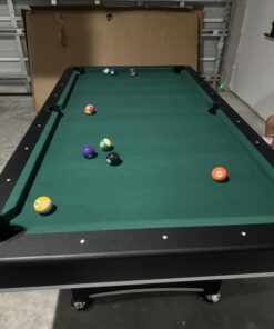 Triumph Sports Phoenix 7’ Billiard Table with Table Tennis Conversion Top for a Game of Pool or an Action-Packed Table Tennis Game 48 61bSbFOKqL