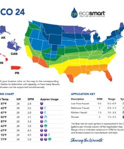 Ecosmart ECO 24 24 KW at 240-Volt Electric Tankless Water Heater with Patented Self Modulating Technology, 17 x 17 x 3.5 11 61bT0TmcsmS