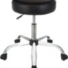 Amazon Basics Multi-Purpose Drafting Spa Bar Stool with Wheels - Black Drafting Stool