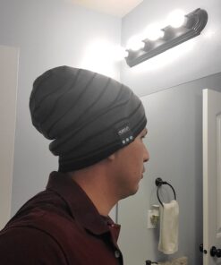 Rotibox Bluetooth Beanie Hat Wireless Headphone for Outdoor Sports Xmas Gifts One Size A1-bb006-gray 20 61bTh7n alL