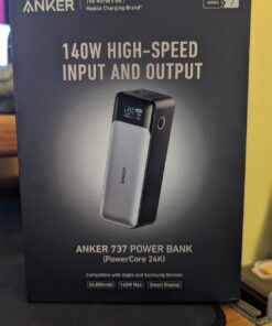 Anker Power Bank, 24,000mAh 3-Port Portable Charger with 140W Output, Smart Digital Display, Compatible with iPhone 15/15 Plus/15 Pro/15 Pro Max, iPhone 14/13 Series, Samsung, MacBook, Dell, AirPods 75 61bTthx2TQL