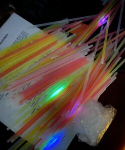 Glow Sticks Bulk Party Favors 100pk - 8" Glow in the Dark Party Supplies, Light Sticks for Neon Party Glow Necklaces and Bracelets for Kids or Adults 100 Pack 55 61bU53IDapL