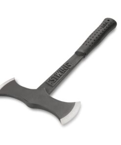 Alternative view of ESTWING Double Bit Axe - 38 oz Wood Spitting Tool with Forged Steel Construction & Shock Reduction Grip - EBDBA Black Heavy Duty