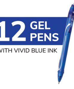 Alternative view of BIC Gel-ocity Quick Dry Blue Gel Pens, Medium Point (0.7mm), 12-Count Pack, Retractable Gel Pens With Comfortable Full Grip 12 Count (Pack of 1)