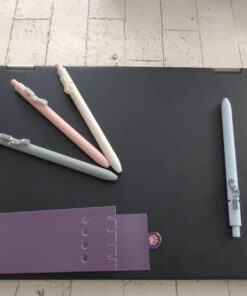 FIOVER 4PCS Cute Cat Press 0.5 mm Student Office Gel Pen Quick-Drying Neutral Retractable Ink Black Rollerball Pens for School Office Supplies Kawaii Accessories for Cat Lovers Cat pen 31 61bYKz3YT3L