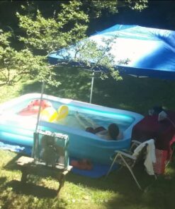 INTEX 58484EP Swim Center Inflatable Family Pool: 277 Gallon Capacity – 120" x 72" x 22" – Blue 37 61bYhqOAJ L