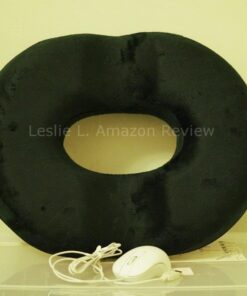 Kieba Hemorrhoid Treatment Donut Tailbone Cushion, Prostate Pillow, Pregnancy, Post Natal, Bed Sores, Coccyx, Sciatica, 18 Inches. Ultra Premium Comfort Foam (Black) Black 32 61bb8Em36KL