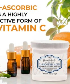 L-Ascorbic Acid Powder (Cosmetic Vitamin C Powder for Face) to Make Your Own Vitamin C Serum, Hyaluronic Acid Serums with Vitamin C & Other DIY Cosmetic Formulations for Skin Care 6 Oz 20 61bbW9ZJPOL