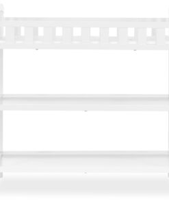 Alternative view of Dream On Me Emily Changing Table In White, Comes With 1" Changing Pad, Features Two Shelves, Portable Changing Station, Made Of Sustainable New Zealand Pinewood