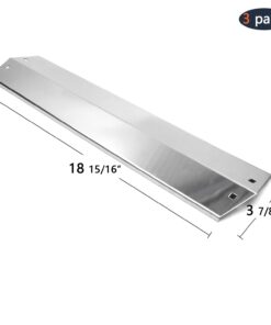 Hongso SPE051 (3-pack) Stainless Steel Heat Plates, Heat Shield, Heat Tent, Burner Cover Replacement for Chargriller 3001, 3008, 3030, 4000, 4208, 5050, 5072, 5252, 5650 Gas Grill (18 15/16" x 3 7/8") 16 61be8xD51WL