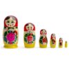 BestPysanky Set of 6 Wooden Dolls Nesting Dolls Semenov Matryoshka 5.75 Inches 9 61bh1VreQtL