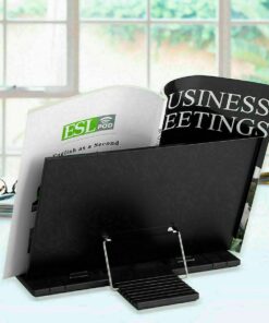 Desk Book Holder For Books, Documents, Laptops, iPads, Cookbooks, And So On - Foldable And Portable Book Stand For All Tables And Desks – Angle Adjustable Book Holder 20 61bhJNxBqqL