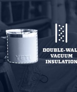 YETI Rambler 14 oz Mug, Vacuum Insulated, Stainless Steel with MagSlider Lid, Stainless Charcoal 15 61bibHPJjqL