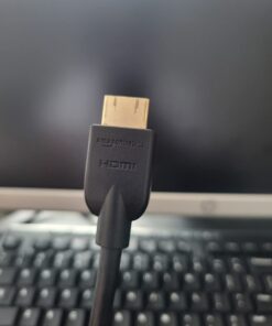 Amazon Basics HDMI Cable, 18Gbps High-Speed, 4K@60Hz, 2160p, Ethernet Ready, 10 Foot, Black 1 10 Feet 29 61bj5VHlTWL